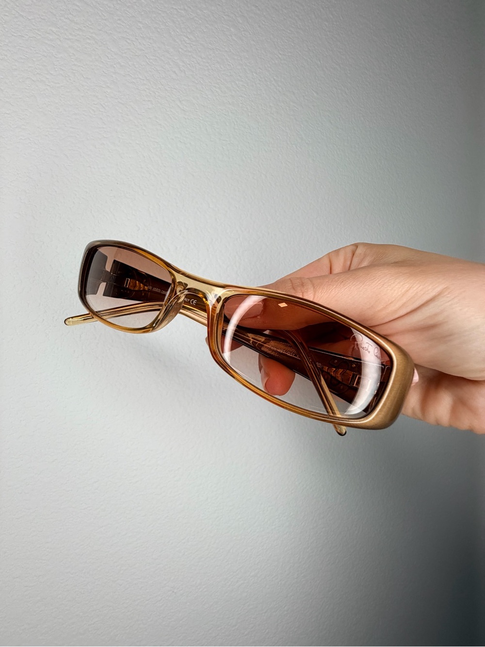 Roberto Cavalli Vintage Retro Gold & Brown Sunglasses